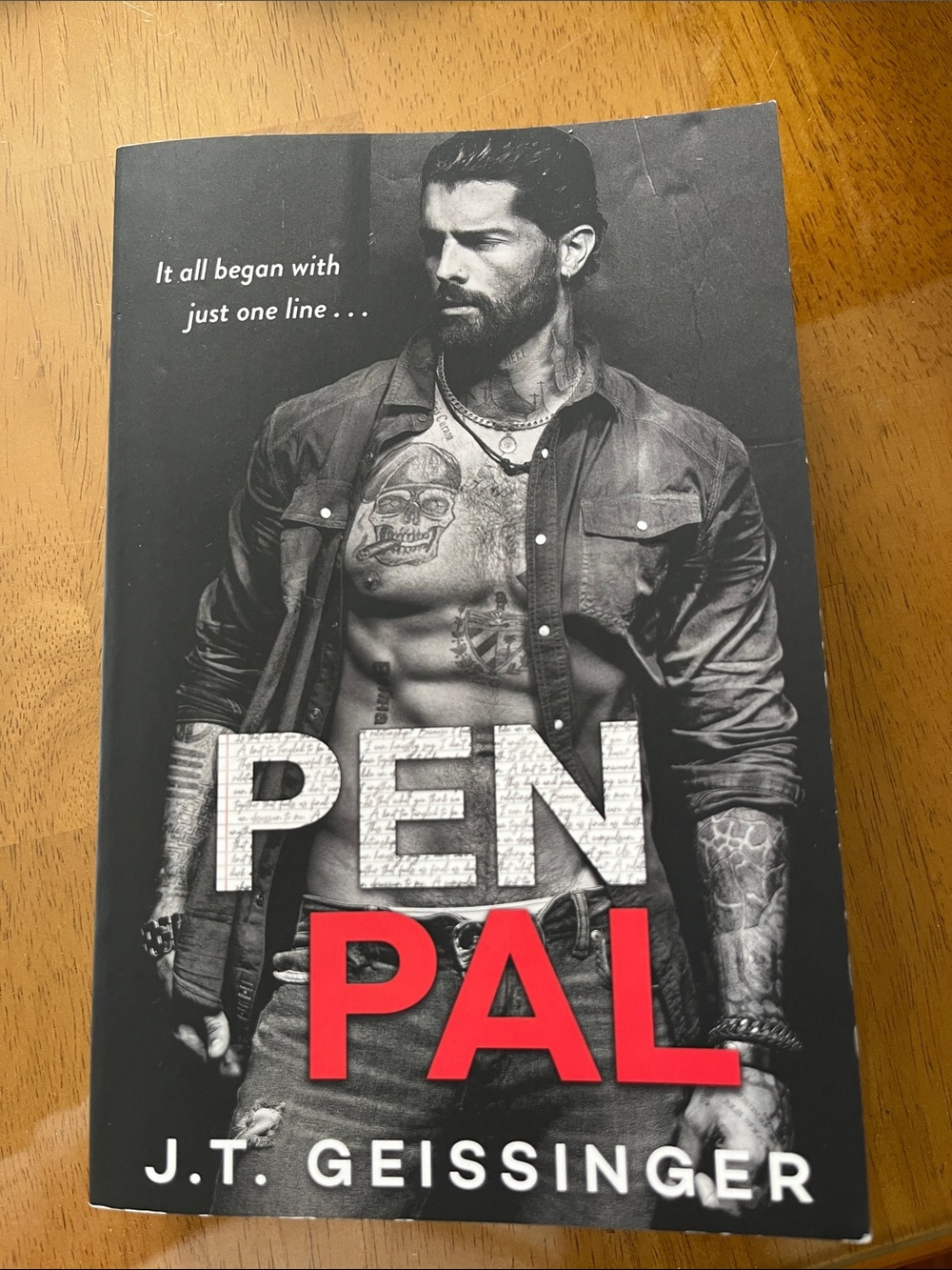 Pen Pal by J.T. Geissinger - Black & Red Paperback
